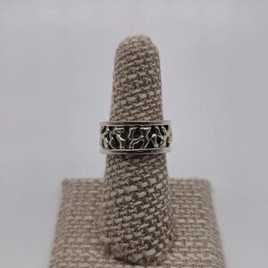 Size 7 Sterling Silver Unique Shapes Odd Ring A2019